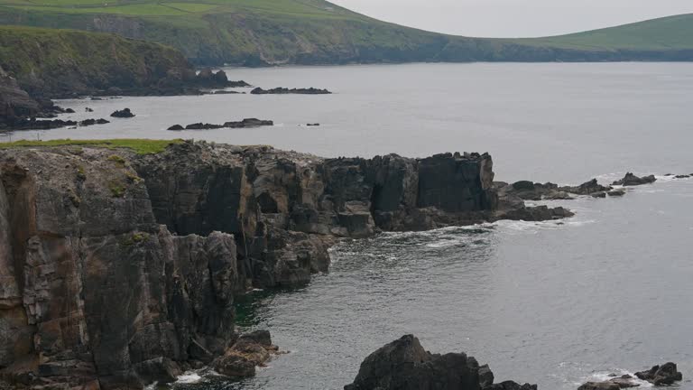 Cliffs at Irish coast in summer