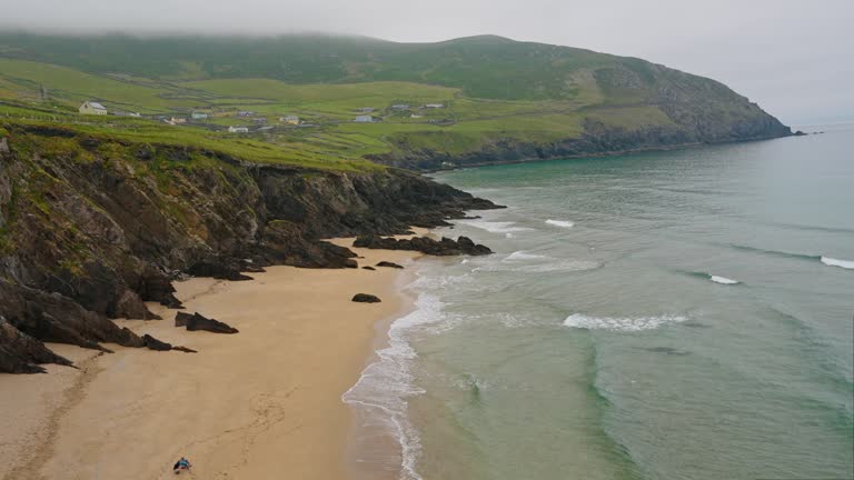 Idyllic view of Irish coast in summer