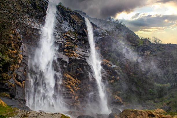 istock Acquafraggia waterfalls in Valchiavenna valley 2131052151