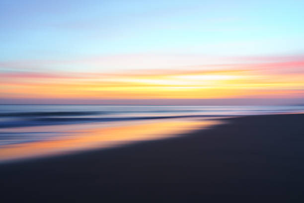 istock Sunset on the beach, abstract creative background, line art, soft blur 2131163636