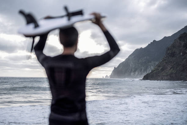 istock Surfing at dawn. Clear your mind. 2131375666