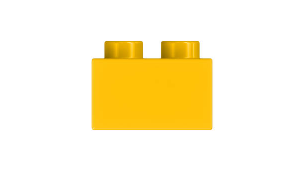 istock Amber Toy Block Isolated on a White Background. 2131380561