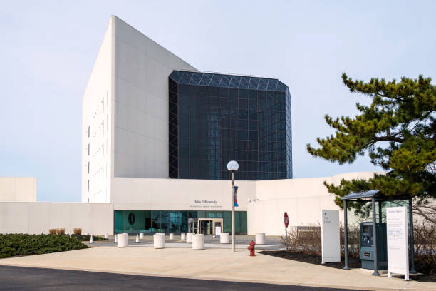Discovery World science museum and aquarium in Milwaukee, Wisconsin, USA on a sunny day.