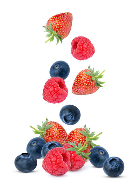 istock Fresh mix berries fruit with red raspberry, strawberry, blackberry and blueberry 2131469309
