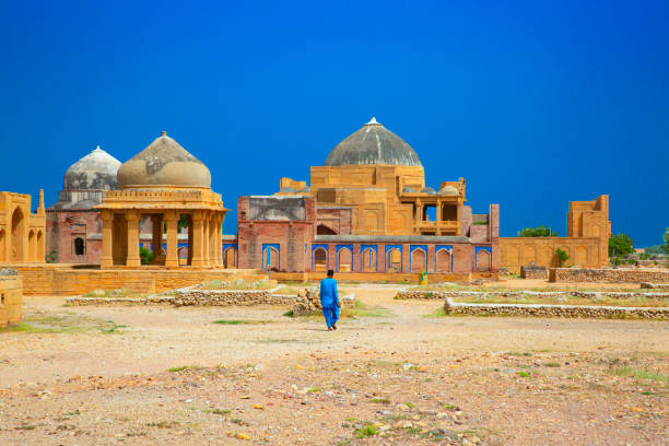 Makli Necropolis, beautiful funerary islamic architecture in Pakistan.
