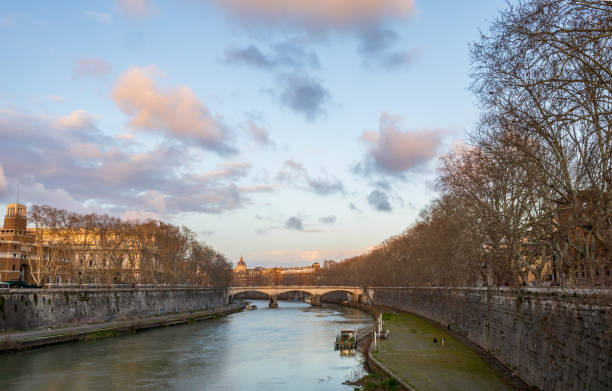 istock Tiber at sunset in Rome 2131618133