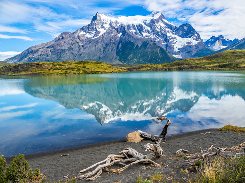 NordenskjÃ¶ld Lake in Torres del Paine National Park in Chile Patagonia