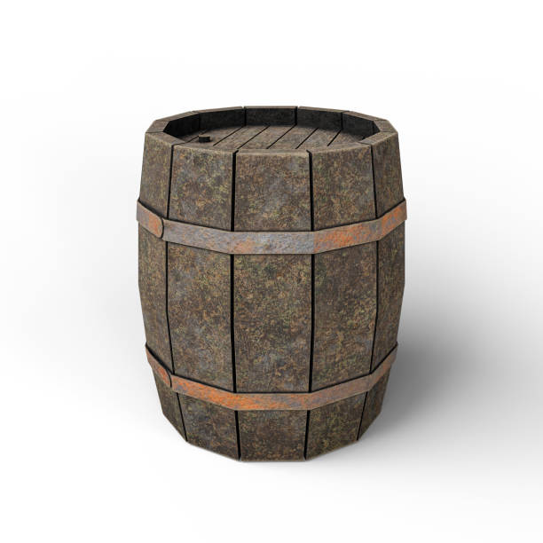 istock Wooden Cask Barrel. 3D Illustration. File with Clipping Path. 2131661120