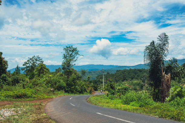 istock a small village trip accompanied by beautiful trees 2131740656