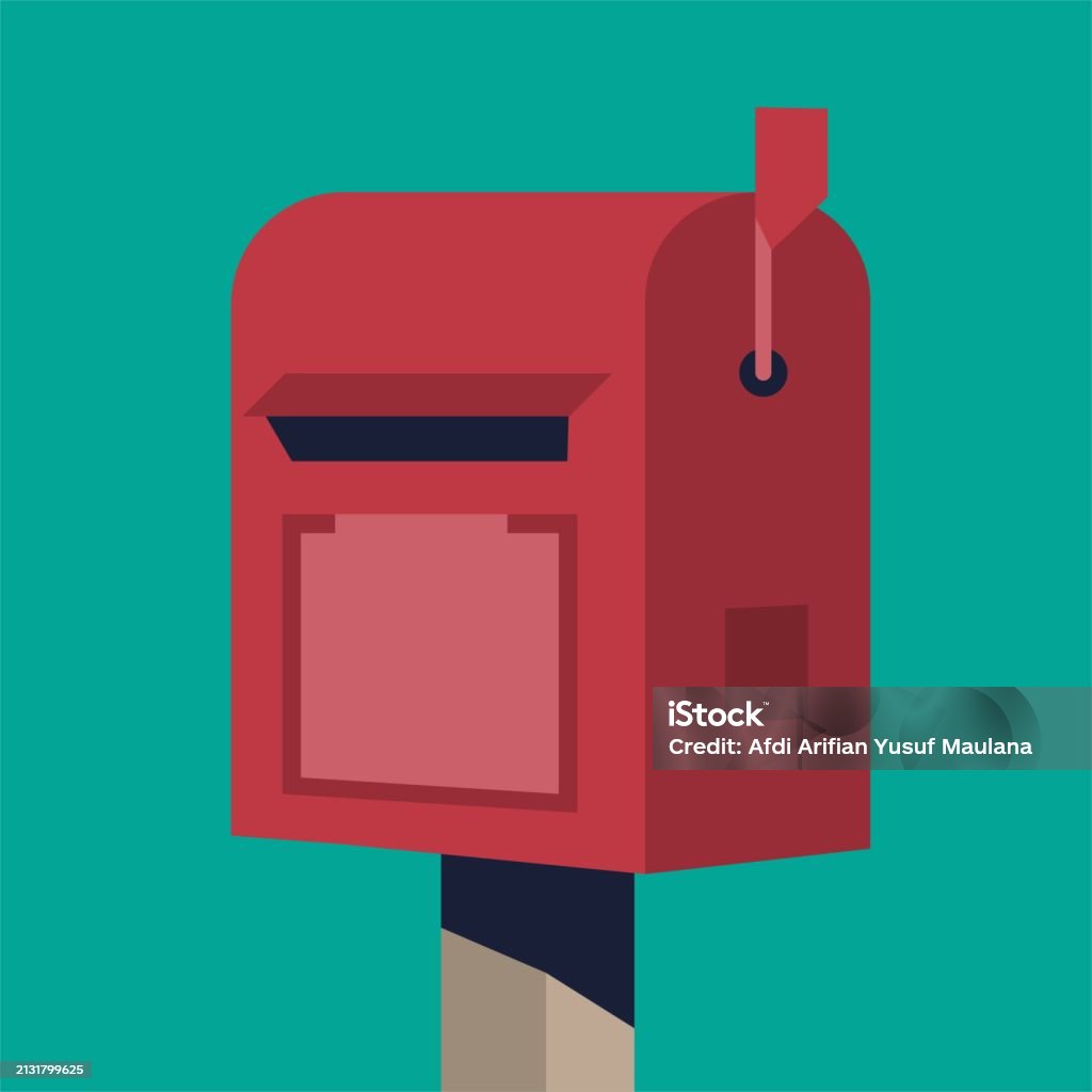 Standing Mailbox Vector The Standing Mailbox Stock Illustration - Download Image Now ...