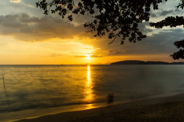 istock Sunset by the Krabi Ao Nang beach 2131901588