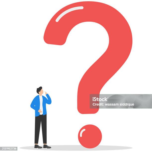 Big Question Mark Or Big Problem To Solve Or Finding Solution Doubt Or ...