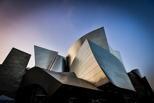 Los Angeles, CA, USA - August 24, 2017: The Walt Disney Concert Hall in Downtown L.A.