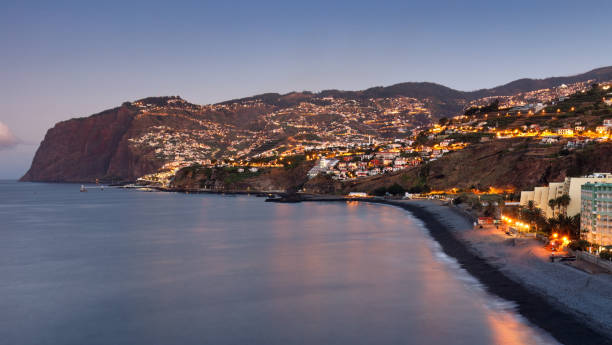 istock Madeira - Formosa black beach at sunset, Portugal 2131992474