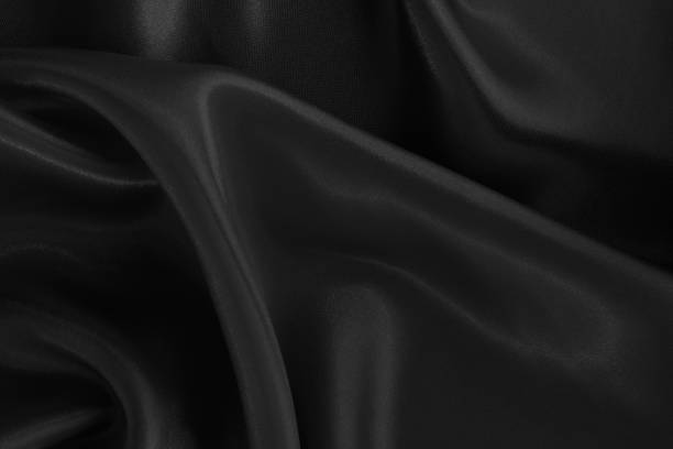istock Black grey fabric texture background, detail of silk or linen pattern. 2131996080