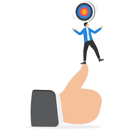 Skills set or competence and ability to succeed in work, career experience or knowledge for accountability, capability concept, qualified businessman juggling productivity objects on thumb up sign.