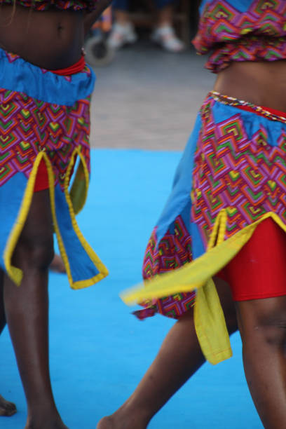 istock Group of African folk dancers 2132099793