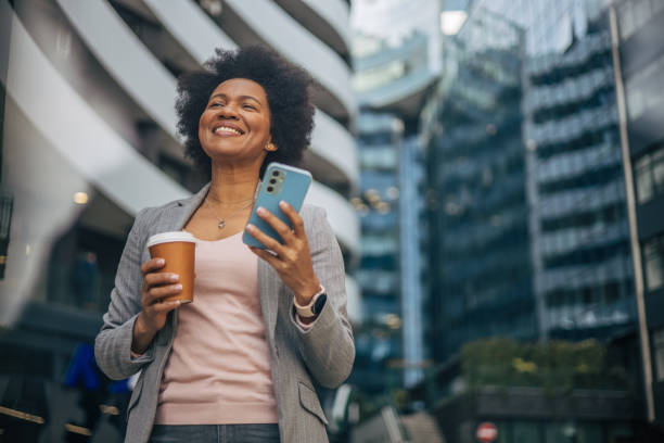 istock African woman on coffee break 2132148147