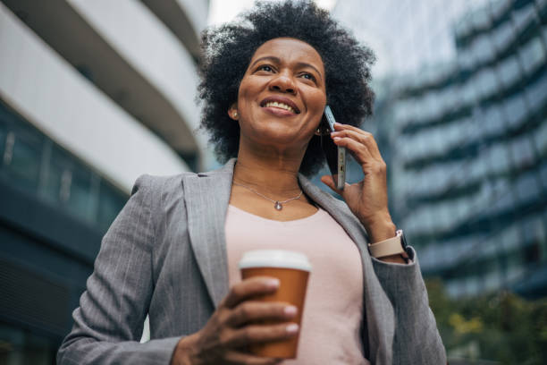 istock African woman on coffee break 2132149747