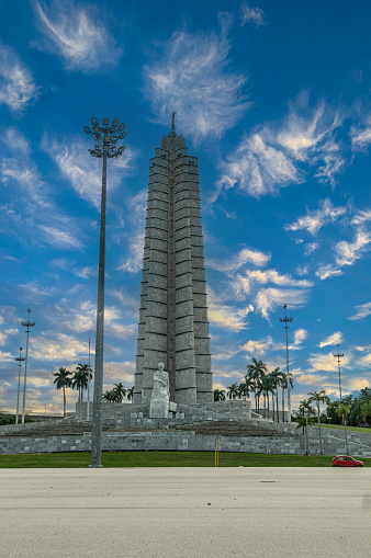 The memorial to Jose Marti, the national hero of Cuba, located on Revolution Square. Havana.