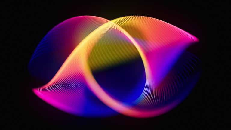 Infinite Motion, Ever Changing Shapes - Abstract Background Animation, Loopable - Multi Colored