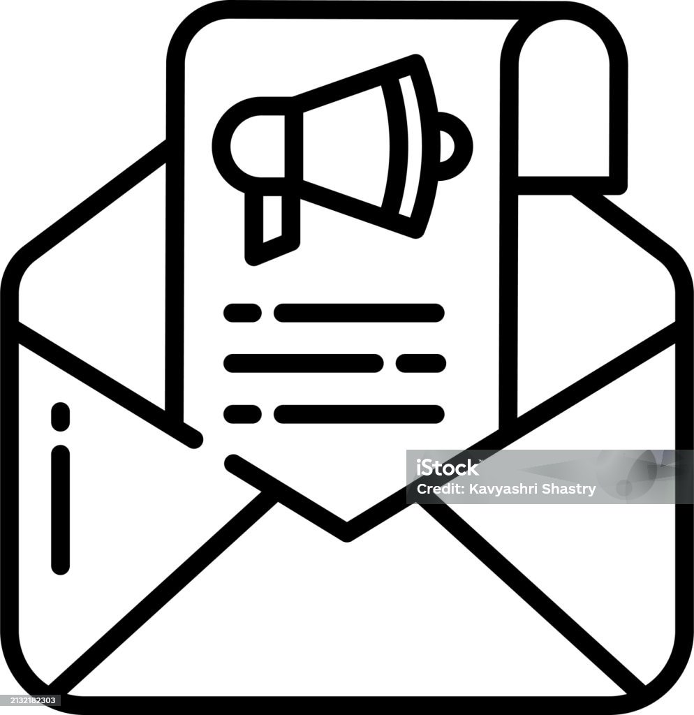 Powder Inbox Image Inbox Message Outline Vector Illustration Stock Illustration - Download ...