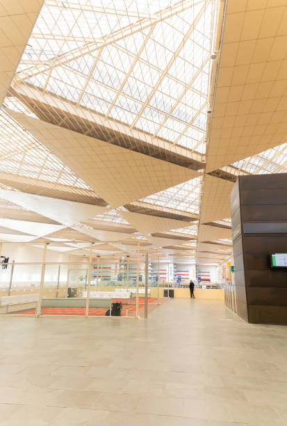 istock A large open space with a lot of white and brown elements. Zaragoza train station 2132202342