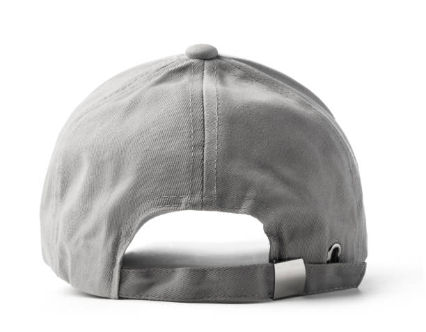 Gray Baseball Cap on White Background
