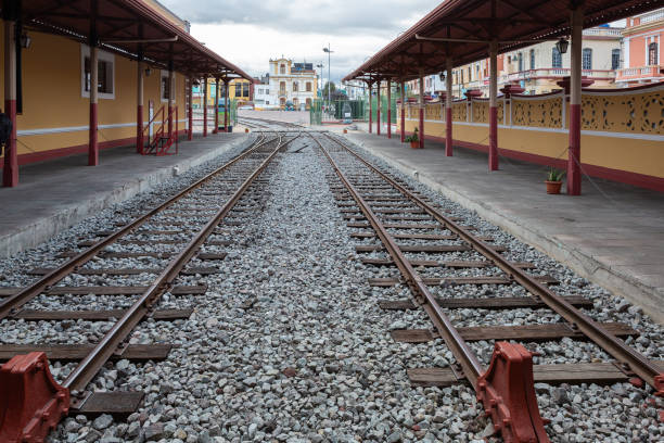 Riobamba's train station blends history with daily travel, symbolizing journeys and destinations