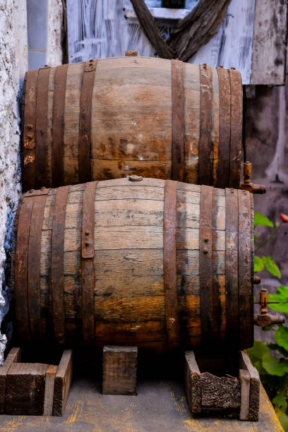 istock Classic Wood Wine Barrel 2132258156