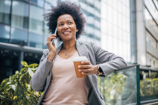 istock African woman talking on the phone. 2132307149