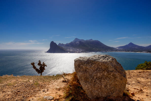 Afternoon sun shining across the beautiful Hout Bay, Cape Town, South Africa.