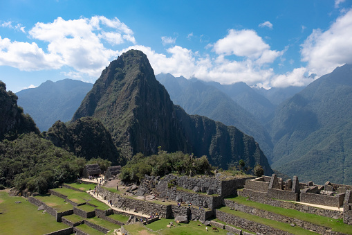 Landscape View From Machu Picchu In Peru
