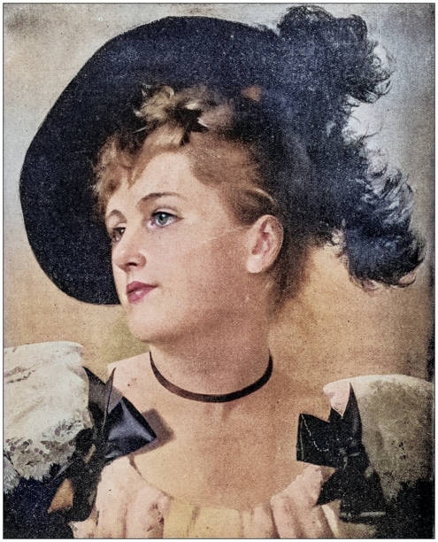 istock Antique painting illustration: Woman 2132480516