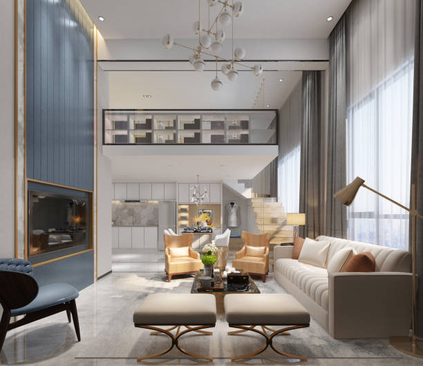 istock 3d render of living room 2132508703