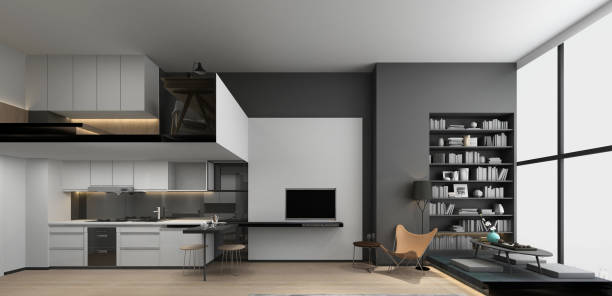 istock 3d render of living room 2132514172