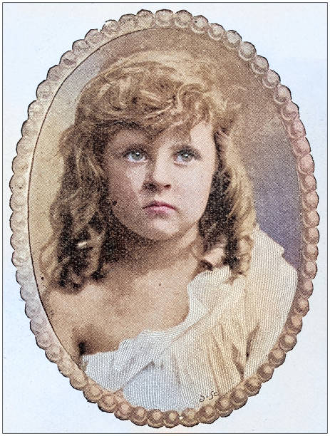 istock Antique photograph: Newborn and children photography 2132527785