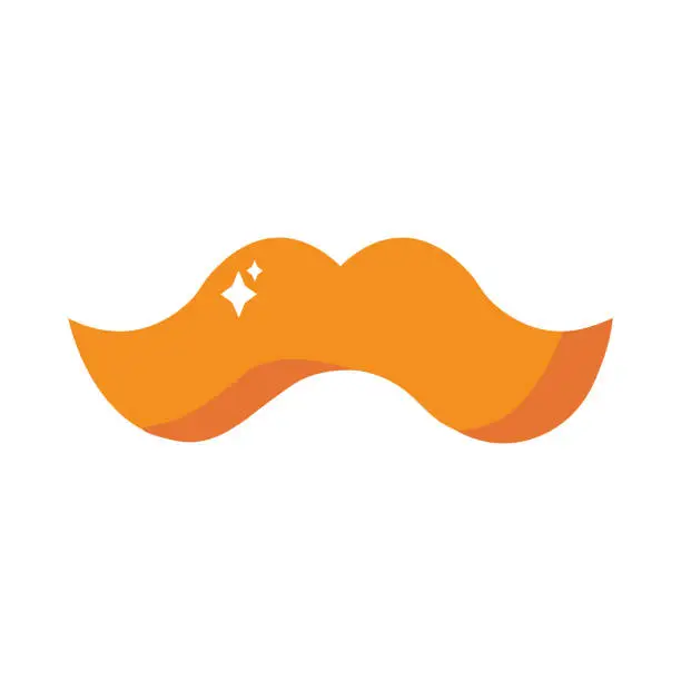 Vector illustration of False Orange Mustache Spring Festival Costume