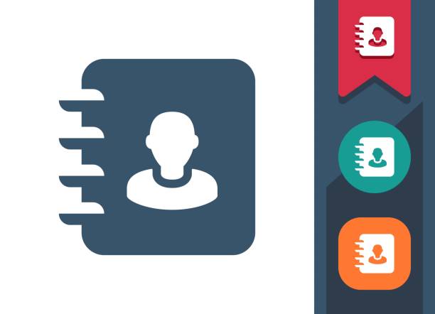 istock Address Book Icon. Phonebook, Phone Book, Contact List, Contacts 2132585602
