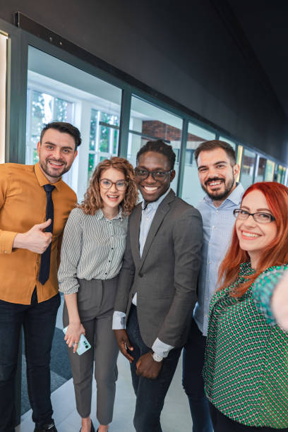 istock Small group of business colleagues at the office 2132586151