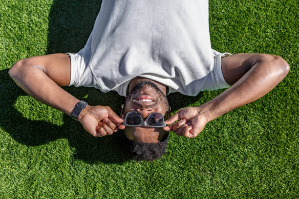 Free Stock Photo of Man relaxing on grass | Download Free Images and ...