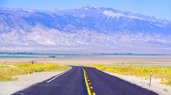 Road US 266 from Nevada to Sierra Nevada, California