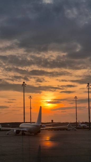istock Scenic Airport During Sunset 2132675071