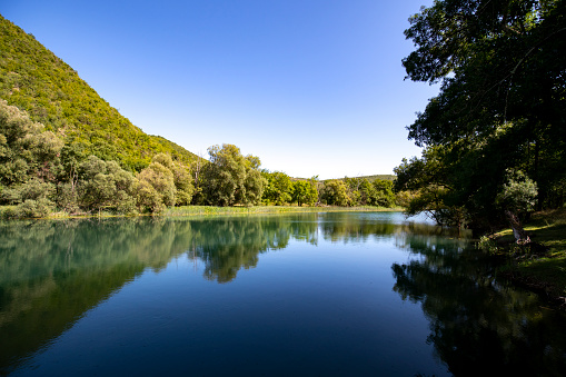 Beautiful landscape in National park Krka, Croatia.