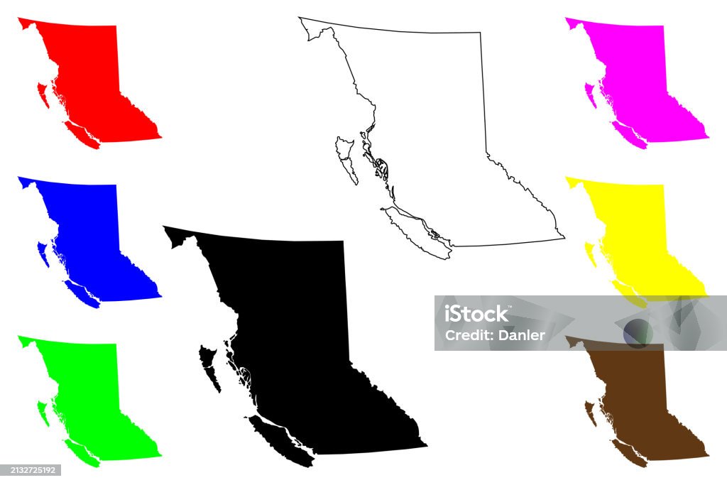 Bc Map Vector British Columbia Map Vector Illustration Scribble Sketch British ...