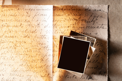 Old letter and photographs.