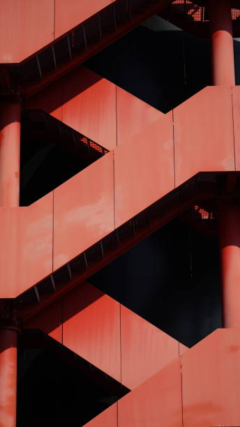istock Exterior Red Staircase, London 2132779688