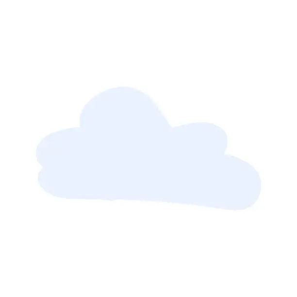 Vector illustration of Warm Spring Rain Pours From Light Blue Cloud Icon