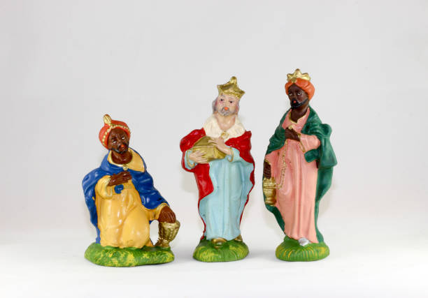 Christmas. The three Wise Men Isolated on white background