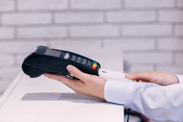 istock Hands using bank terminal for credit card payment 2132840426